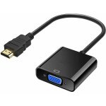 Adaptateur hdmi vers vga avec audio 3, 5 mm et port micro usb convertisseur plaqu� or hdtv actif 1080p, ...