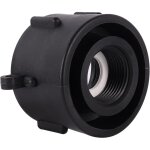 Adaptateur ibc 60 mm filetage grossier � 1 , adaptateur robinet tuyau arrosage, raccord cuve 1000 litres, ...