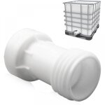 Adaptateur ibc s60x6 joint extension 60mm rservoir vanne 1000l plastique gros filetage droit s60x6 conteneur ...