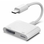 Adaptateur iphone vers hdmi - av num�rique 1080p hd tv - compatible iphone, ipad.