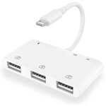 Adaptateur lecteur carte sd pour iphone, 6 en 1 adaptateur lecteur carte usb / sd / tf camra, adaptateur ...
