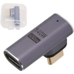 Adaptateur magn�tique type - c 140w coude pd charge rapide �cran 8k transmission vid�o 24 broches pleine ...