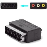 Adaptateur pritel convertisseur av mle 3rca pour ps4 tv dvd