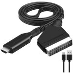 Adaptateur p�ritel vers hdmi, audio vid�o pour lecteur dvd sky blu - ray stb vhs xbox ps3