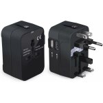 Adaptateur de prise de voyage adaptateur de voyage adaptateur international avec deux ports usb pour ... Adaptateur de prise de voyage adaptateur de voyage adaptateur international avec deux ports usb pour ...