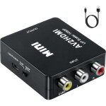 Adaptateur rca vers hdmi, convertisseur audio et vid�o av vers hdmi prenant en charge 1080p avec cordon ...