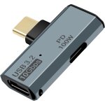 Adaptateur r�partiteur type c vers double usb - c avec port de charge pd 100 w et transfert de donn�es ...