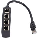 Adaptateur répartiteur rj45 1 à 4 ports transmission fluide excellente connexion adaptateur de cble réseau ... Adaptateur répartiteur rj45 1 à 4 ports transmission fluide excellente connexion adaptateur de cble réseau ...