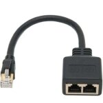 Adaptateur r�partiteur rj45, r�partiteur d'adaptateur ethernet 1 � 2 ports r�seau rj45, adaptateur r�partiteur ...