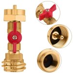 Adaptateur de r�servoir de propane de 20 lb � 1 lb avec valve pour bouteilles jetables de 1 lb / 16, ...