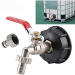 Sunxury - adaptateur de rservoir de vidange ibc pour robinet de jardin en laiton avec raccord de tuyau, ...