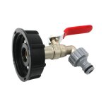 Galozzoit - adaptateur de réservoir de vidange ibc pour robinet de jardin en laiton avec raccord de tuyau, ... Galozzoit - adaptateur de réservoir de vidange ibc pour robinet de jardin en laiton avec raccord de tuyau, ...