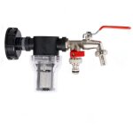 Adaptateur robinet de cuve ibc (2 vannes de sortie ind�pendantes) avec filtre / ibc s60 x6