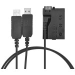 Adaptateur secteur usb lp - e8 avec coupleur cc et batterie factice pour appareil photo canon rebel t3i, ... Adaptateur secteur usb lp - e8 avec coupleur cc et batterie factice pour appareil photo canon rebel t3i, ...