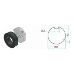 Adaptateur de tube tm2 45 deprat 89 faac a45050516 automatisme neuf Adaptateur de tube tm2 45 deprat 89 faac a45050516 automatisme neuf