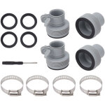 Adaptateur de tuyau de type b avec collier de remplacement pour pompes filet�es intex fit aru, convertisseur ...