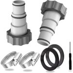 Adaptateur tuyau piscine 32 38, 2 pices adaptateur piscine 32 38, adaptateur piscine 38mm, raccord tuyau ...