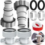 Adaptateur tuyau piscine 32 38, adaptateur de tuyau de rechange, adaptateur piscine, adaptateur de tuyau ...