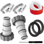 Adaptateur de tuyau pour piscine - adaptateur de pompe À piscine 3, 2 À 3, 8 cm, pièces de rechange pour ... Adaptateur de tuyau pour piscine - adaptateur de pompe À piscine 3, 2 À 3, 8 cm, pièces de rechange pour ...
