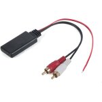 Adaptateur universel de module bluetooth sans fil, cable auxiliaire aux audio 2 rca, connecteur d'autoradio ...