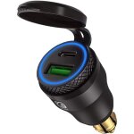 Adaptateur usb allume - cigare - pour moto bmw, din / hella - fiche ue usb c pd 3. 0 & qc - lntyq