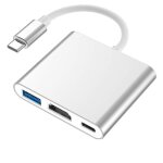 Adaptateur usb c avec sortie hdmi 4k port usb 3. 0 et port de charge de type c 100 w, adaptateur multiport ...