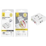 Adaptateur vido rca vers vga nb1467 / 3xrca femelle / 720p - 1080p / alimentation micro usb / 5v 1a