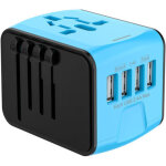 Adaptateur voyage, adaptateur prise universelle 4 ports usb & prise ac, adaptateur prise france vers ...