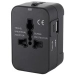Adaptateur de voyage, adaptateur secteur universel, convertisseur de prise secteur, chargeur de voyage ...