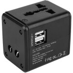 Adaptateur de voyage universel dans le monde entier, adaptateur de voyage international double usb multifoncti ... Adaptateur de voyage universel dans le monde entier, adaptateur de voyage international double usb multifoncti ...
