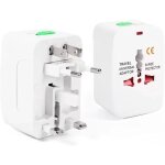 Adaptateur voyage universel, adaptateur prise universelle multi - fonction, internationale 200 pays (france, ...
