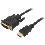 Cable dvi - d male hdmi male 1. 8m noir Cable dvi - d male hdmi male 1. 8m noir