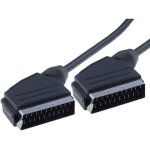 Cable noir peritel scart 3m