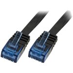 Adnauto - cable reseau rj45 male u - utp cat. 5e noir - 1m