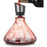 Arateur de carafe  vin avec couvercle verseur, carafe en souffl  la main, accessoires du vin de luxe ...