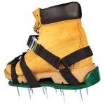 Aerateur pelouse - 2x chaussure a clou ragreage avec semelles et pointes de 57mm - chaussure gazon rglables ...