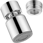 A�rateur de robinet, mousseur de rechange pour robinets de cuisine, embout de mitigeur avec 2 jets orientable ...