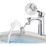 A�rateur de robinet pivotant � double jet - adaptateur pivotant pour rallonge de robinet de salle de ...