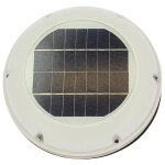 A�rateur solaire extracteur en plastique blanc - optima