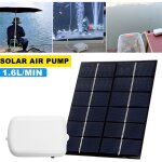 Rosvola - aerator solaire tang avec pompe  air 2000mama batterie de secours aquarium oxygne tuyaux ...