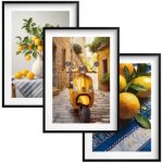 Affiches de cuisine pour le mur tableaux muraux dans un cadre noir pour la cuisine salle � manger