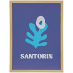 Affiche encadr�e libe 30x40cm santorin - atmosphera cr�ateur d'int�rieur