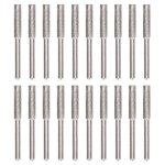 Affteur de trononneuse 20 pices, tte de meulage de bavure, kit d'outils d'afftage de fichiers rotatifs, ...