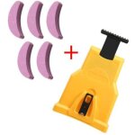 Affûteur de tronçonneuse, ensemble d'affûtage de tronçonneuse avec 5 pierres à aiguiser, outil de travail ... Affûteur de tronçonneuse, ensemble d'affûtage de tronçonneuse avec 5 pierres à aiguiser, outil de travail ...