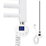 S'afielina cartouche chauffante pour sche - serviettes, 1200w, blanc, inox, thermostat numrique, chauffage ...