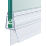 S'afielina joints de douche 4 pi�ces 60 cm ? remplacement pour verre 7 - 8 mm, d�flecteur d'eau et schwallschu ...