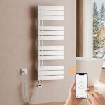 S'afielina ? sche - serviette lectrique 1041400 mm avec thermostat wifi, minuterie programmable et ...