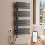 S'afielina ? s�che - serviette �lectrique 1041�500 mm avec thermostat wifi, minuterie programmable et ...