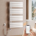 S'afielina ? sche - serviette lectrique 1041600 mm avec thermostat wifi, minuterie programmable et ...