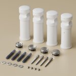Support r�glable pour s�che - serviettes kit de fixation mural r�sistant � l'humidit� avec purgeur et ...